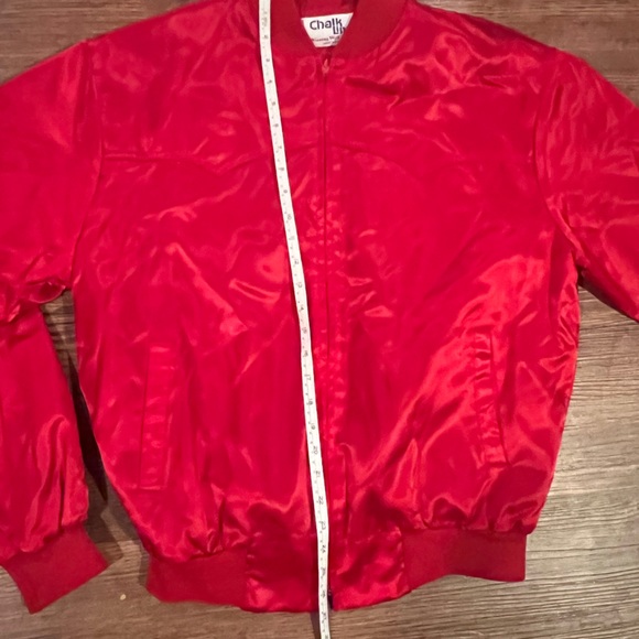Chalk line made in the USA large red sports jacket vintage - Picture 7 of 8